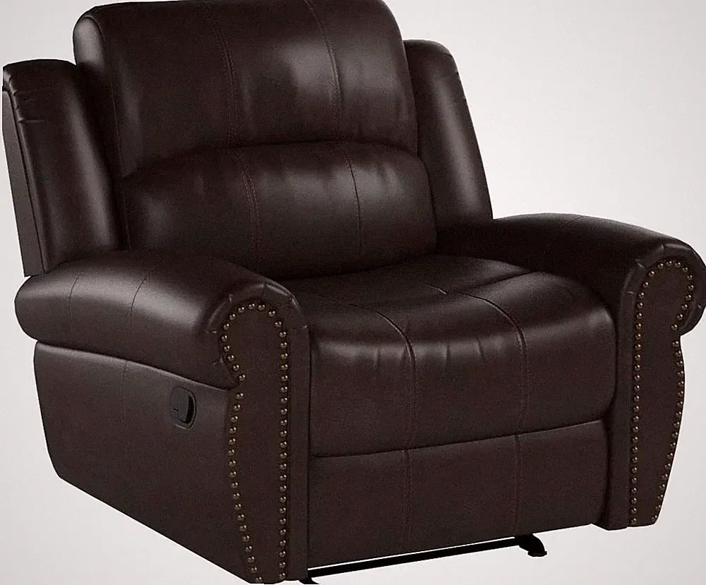 rustic leather recliner