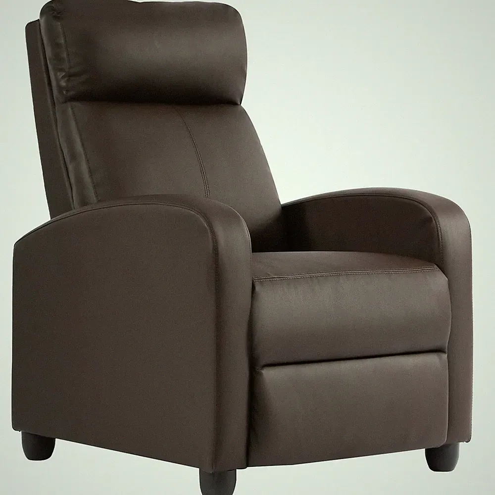 Recliner Chair Single Reclining Sofa Leather Chair Home Theater Seating Livin...