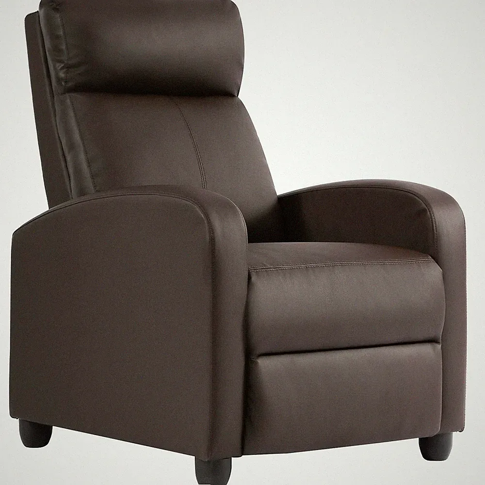 Recliner Chair Single Reclining Sofa Leather Chair Home Theater Seating Living R