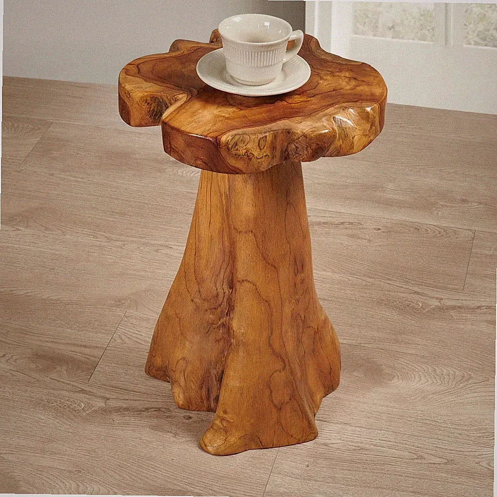 rustic recliner side table